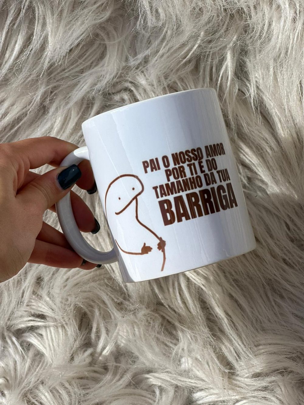 Caneca "O nosso amor por ti é do tamanho da tua BARRIGA" — foto 2