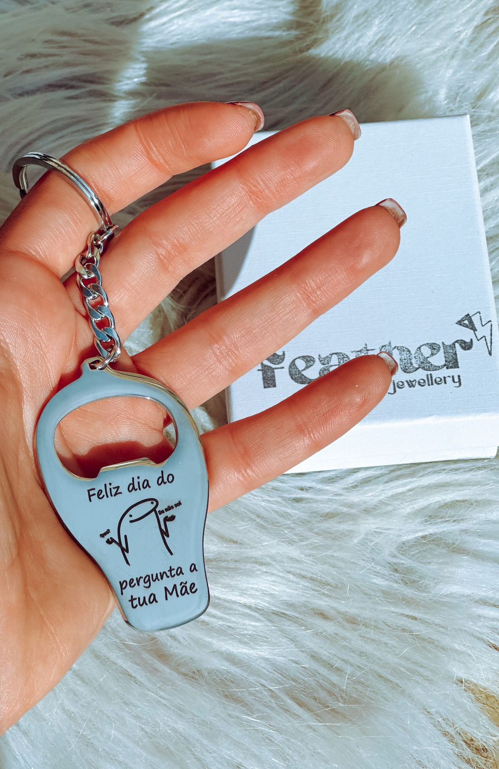 Porta-chaves Saca Rolhas "Pergunta a tua Mãe" — foto 1
